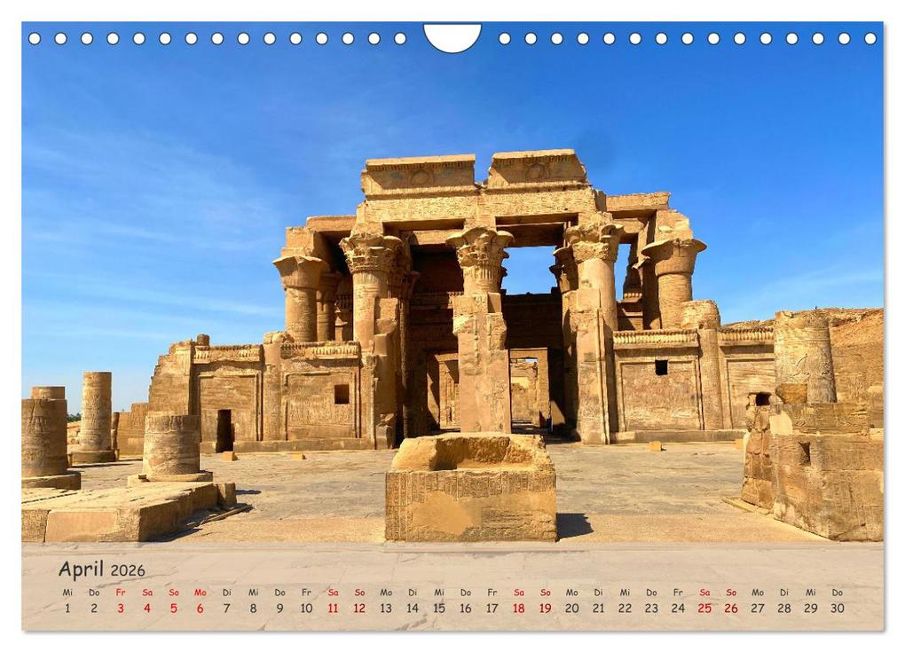 Weitere Ansicht: Zwischen Luxor und Abu Simbel - Eine Reise durch die Dynastien (Wandkalender 2026 DIN A4 quer), CALVENDO Monatskalender | Lars Eberschulz, Calvendo