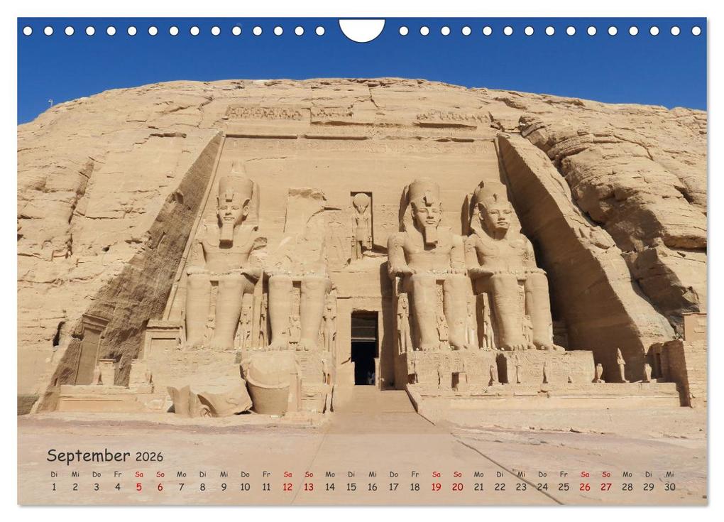 Weitere Ansicht: Zwischen Luxor und Abu Simbel - Eine Reise durch die Dynastien (Wandkalender 2026 DIN A4 quer), CALVENDO Monatskalender | Lars Eberschulz, Calvendo