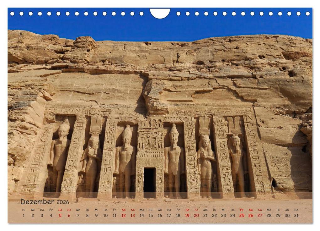 Weitere Ansicht: Zwischen Luxor und Abu Simbel - Eine Reise durch die Dynastien (Wandkalender 2026 DIN A4 quer), CALVENDO Monatskalender | Lars Eberschulz, Calvendo