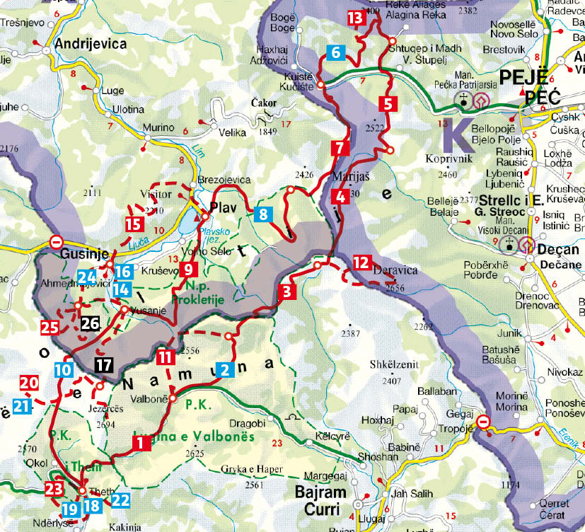 Weitere Ansicht: ROTHER Wanderführer Peaks of the Balkans: Albanien, Kosovo und Montenegro | Max Bosse, Kathrin Bosse-Steinweg