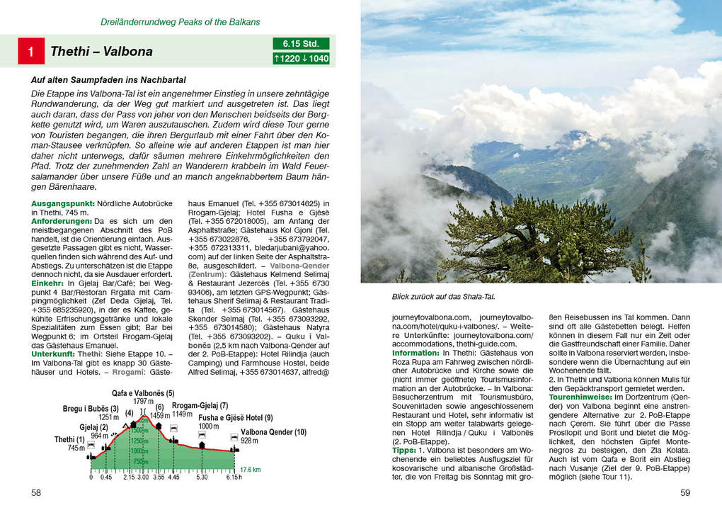 Weitere Ansicht: ROTHER Wanderführer Peaks of the Balkans: Albanien, Kosovo und Montenegro | Max Bosse, Kathrin Bosse-Steinweg
