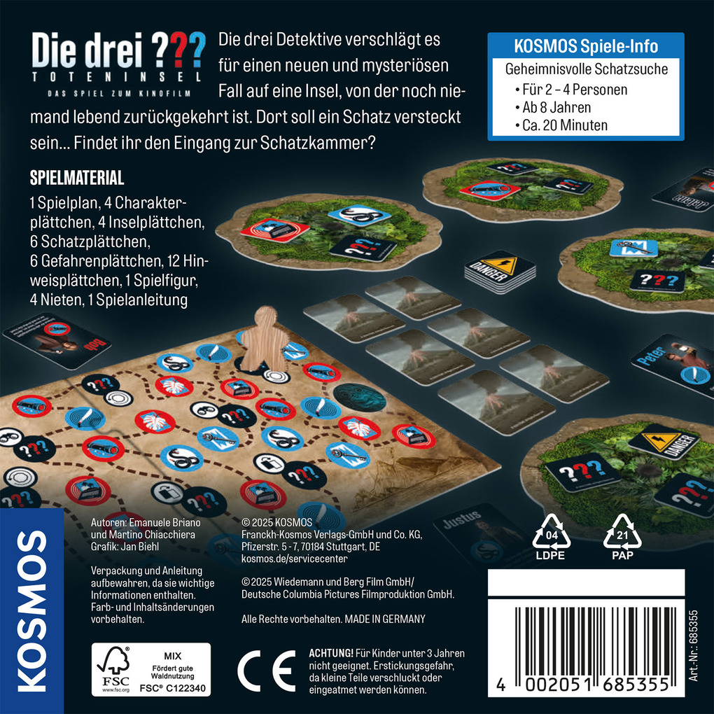 Weitere Ansicht: Die drei ??? Toteninsel | Emanuele Briano, Martino Chiacchiera