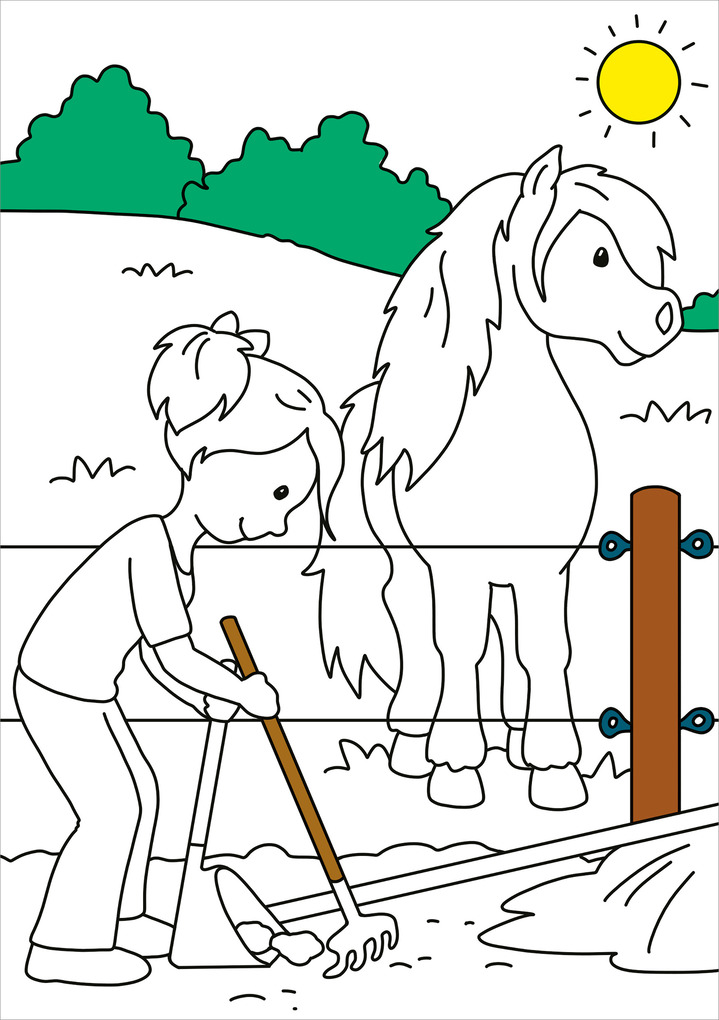 Weitere Ansicht: Zaubermalblock. Magische Muster. Pferde