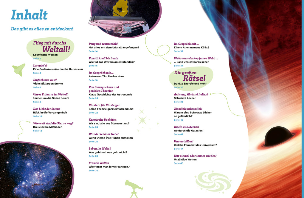 Weitere Ansicht: WAS IST WAS Universum. Galaxien, Sterne, Schwarze Löcher | Volker Kratzenberg-Annies