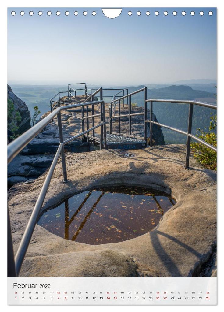 Weitere Ansicht: Bastei und Lilienstein - Unterwegs an zwei märchenhaften Orten in der Sächsischen Schweiz (Wandkalender 2026 DIN A4 hoch), CALVENDO Monatskalender | Thomas Bugdoll, Calvendo