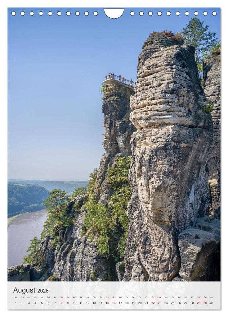 Weitere Ansicht: Bastei und Lilienstein - Unterwegs an zwei märchenhaften Orten in der Sächsischen Schweiz (Wandkalender 2026 DIN A4 hoch), CALVENDO Monatskalender | Thomas Bugdoll, Calvendo