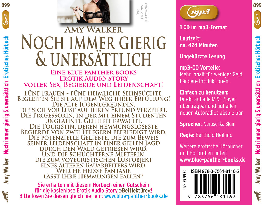 Weitere Ansicht: Noch immer gierig & unersättlich | 5 geile erotische Sex-Geschichten | Erotik Audio Story | Erotisch | Amy Walker