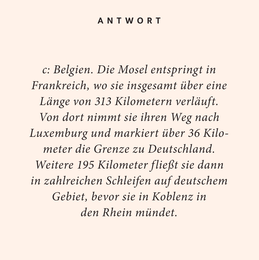 Weitere Ansicht: Mosel-Quiz | Stephanie Zang
