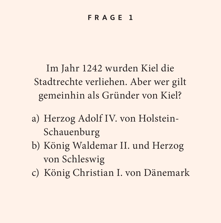 Weitere Ansicht: Kiel-Quiz | Sibille Fuhrken