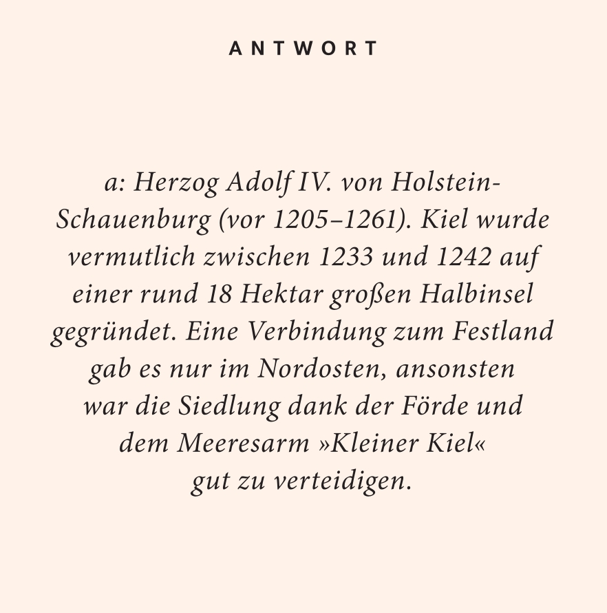 Weitere Ansicht: Kiel-Quiz | Sibille Fuhrken