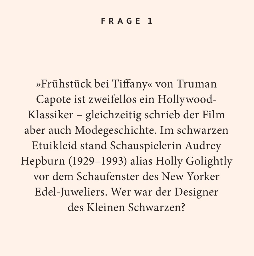 Weitere Ansicht: Fashion-Quiz | Ines Stickler
