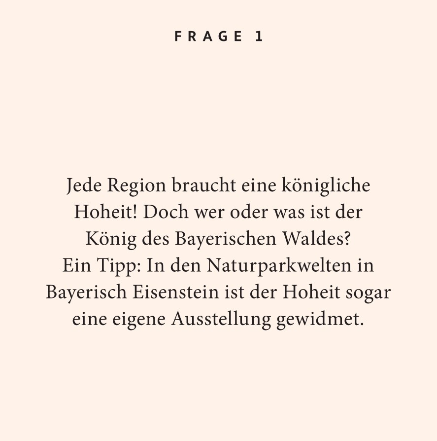 Weitere Ansicht: Bayerischer Wald-Quiz | Gregor Wolf