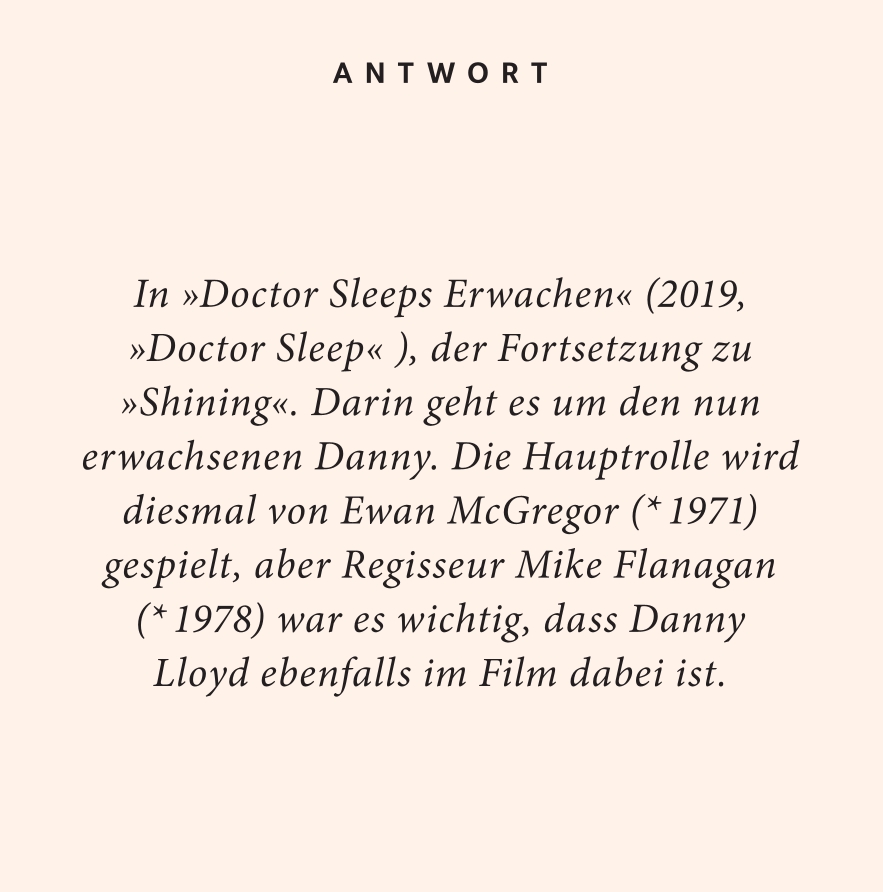 Weitere Ansicht: Stephen King-Quiz | Bernard Hoffmeister