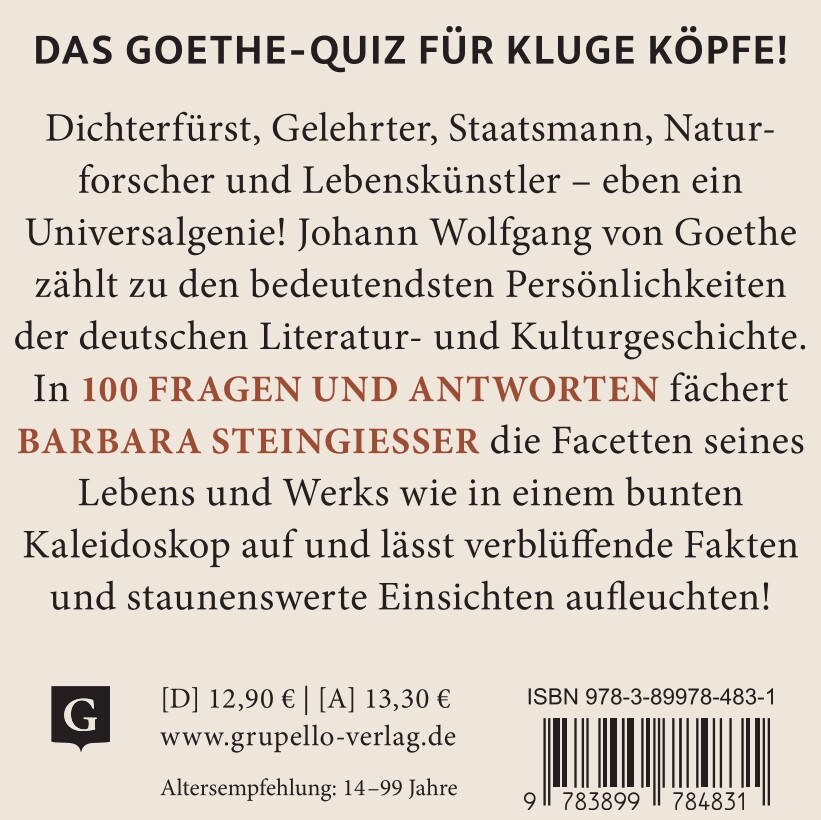 Weitere Ansicht: Goethe-Quiz | Barbara Steingießer