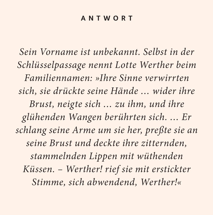 Weitere Ansicht: Goethe-Quiz | Barbara Steingießer