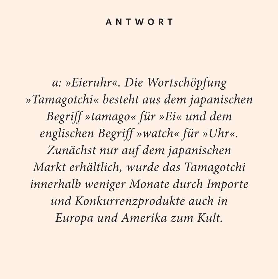 Weitere Ansicht: 90er-Jahre-Quiz | Anna Hoffmann