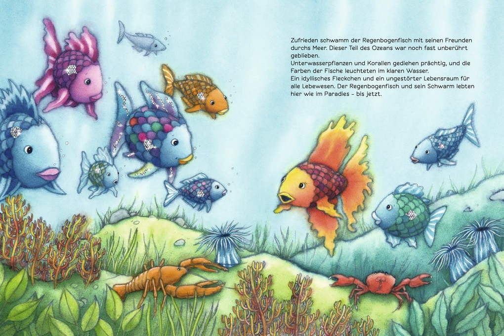 Weitere Ansicht: Der Regenbogenfisch in Gefahr | Marcus Pfister