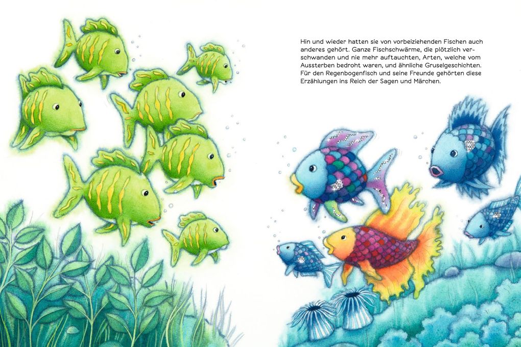 Weitere Ansicht: Der Regenbogenfisch in Gefahr | Marcus Pfister