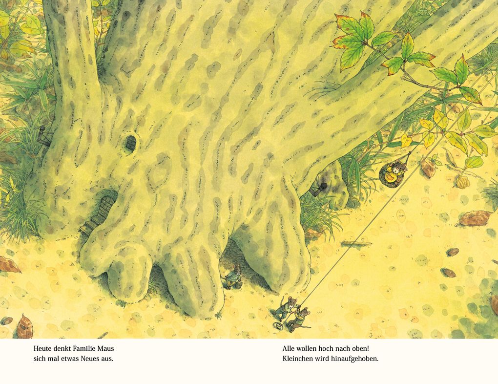 Weitere Ansicht: Familie Maus im Mondschein | Rose Pflock