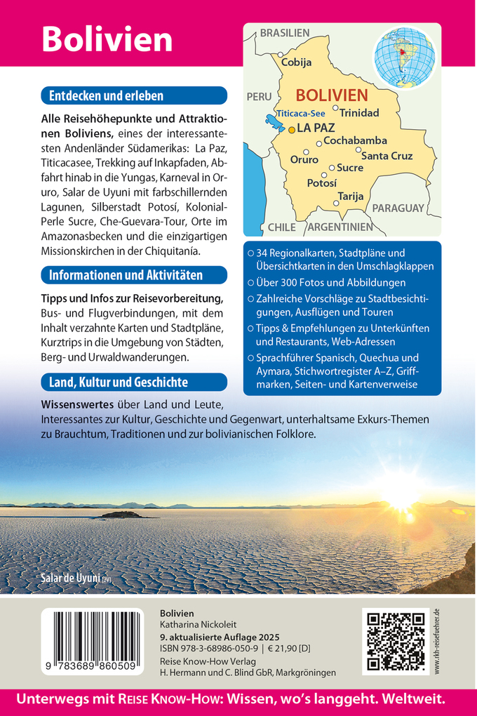 Weitere Ansicht: Reise Know-How Reiseführer Bolivien | Katharina Nickoleit