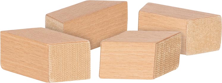 Weitere Ansicht: Holzbausteine mit Klettverbindungen und Säge