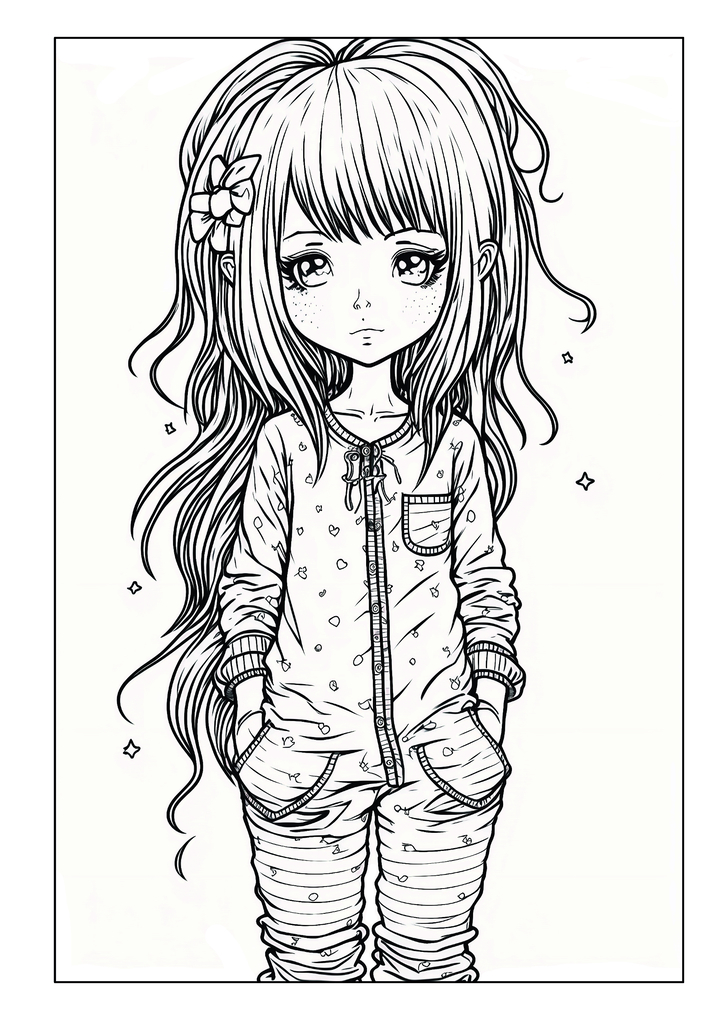 Weitere Ansicht: Manga Malbuch für Mädchen ab 8 Jahren mit 52 Ausmalbildern | Josef Mickey Müller
