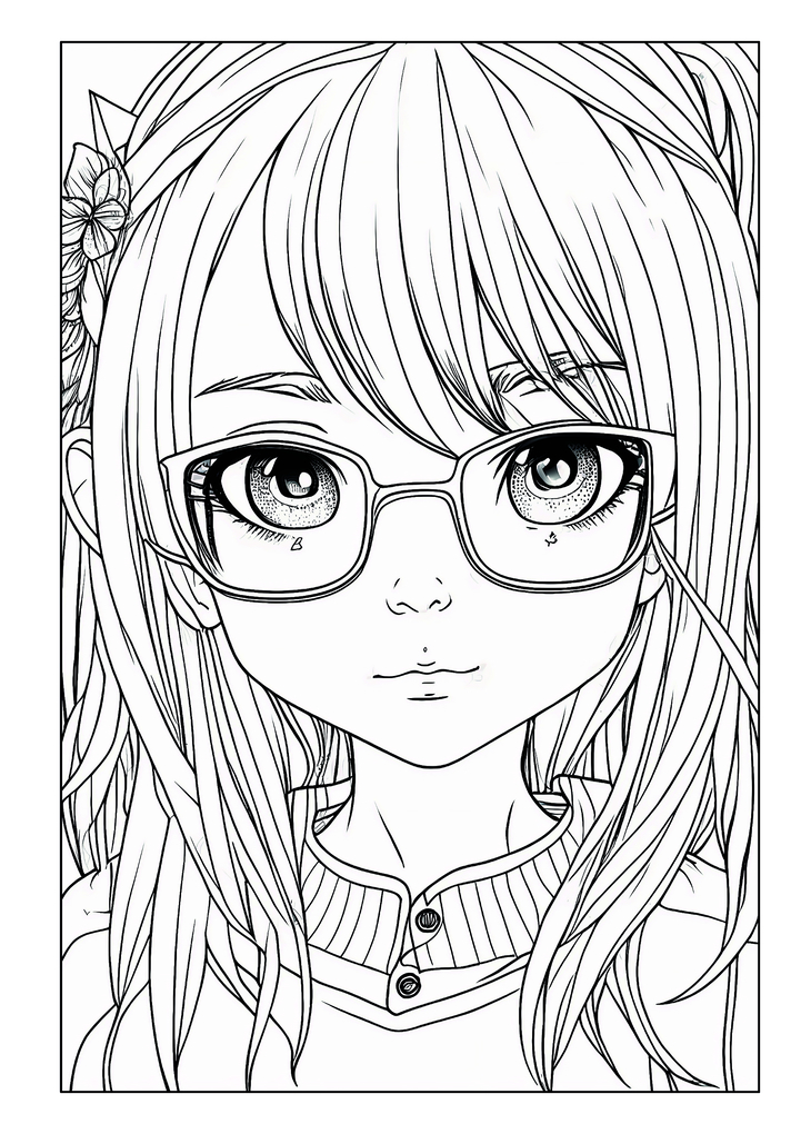 Weitere Ansicht: Manga Malbuch für Mädchen ab 8 Jahren mit 52 Ausmalbildern | Josef Mickey Müller