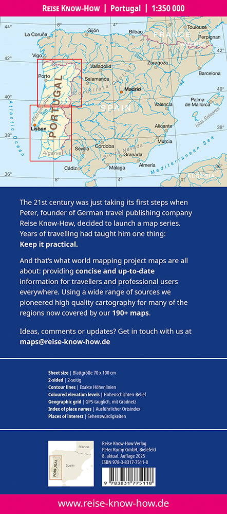 Weitere Ansicht: Reise Know-How Landkarte Portugal (1:350.000)