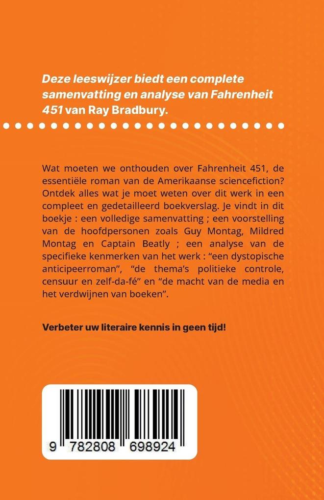 Weitere Ansicht: Fahrenheit 451 van Ray Bradbury (Boekanalyse) | Anne-Sophie de Clercq