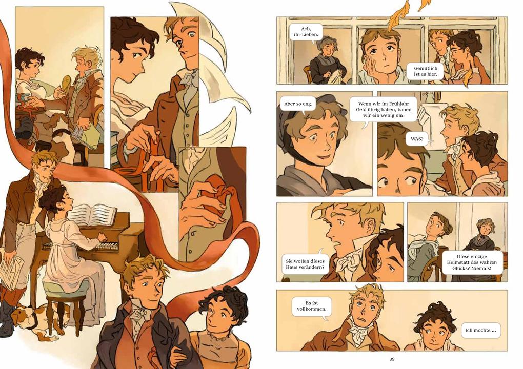 Weitere Ansicht: Verstand und Gefühl - die Graphic Novel nach Jane Austen | Anna Opel, Jane Austen