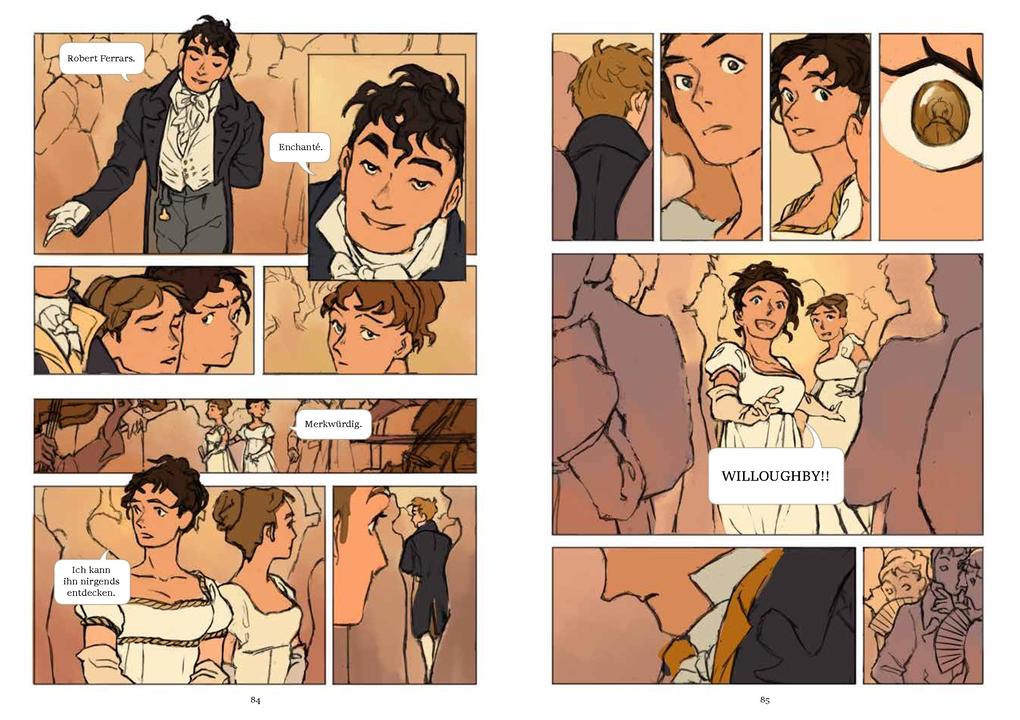 Weitere Ansicht: Verstand und Gefühl - die Graphic Novel nach Jane Austen | Anna Opel, Jane Austen