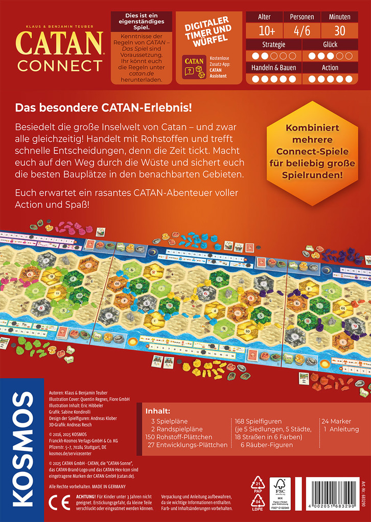 Weitere Ansicht: CATAN - Connect | Klaus Teuber, Benjamin Teuber
