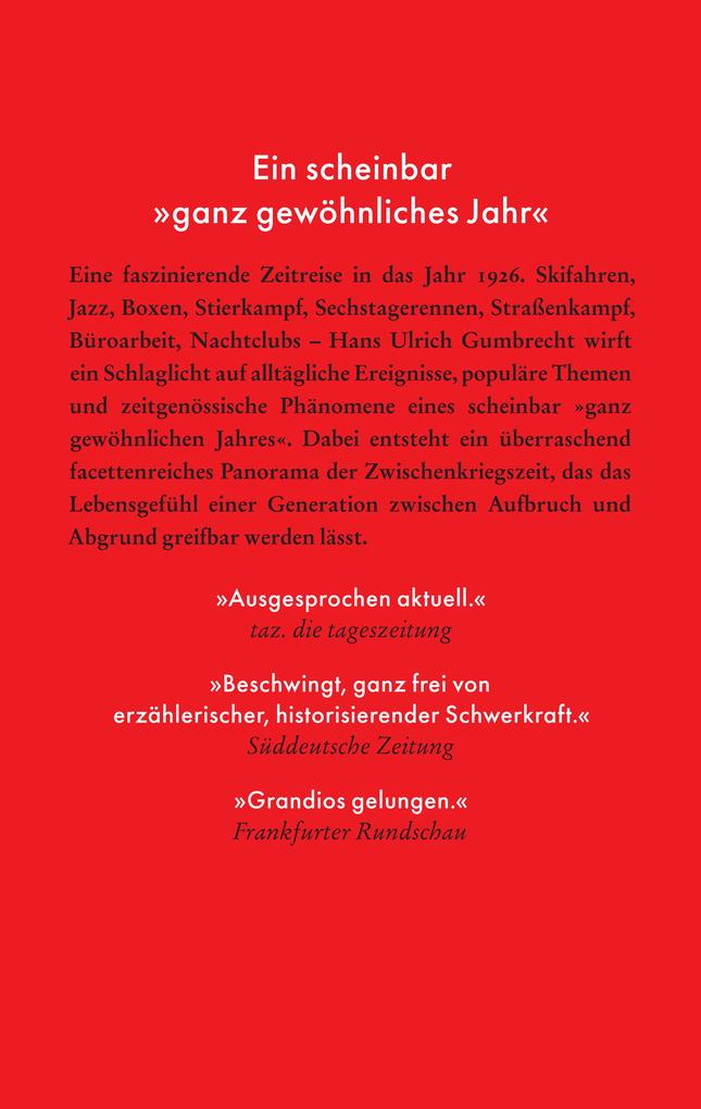 Weitere Ansicht: 1926 | Hans Ulrich Gumbrecht
