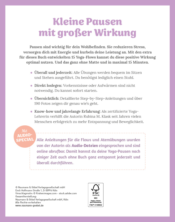 Weitere Ansicht: Yoga-Pausen für zwischendurch | Rubina Klask