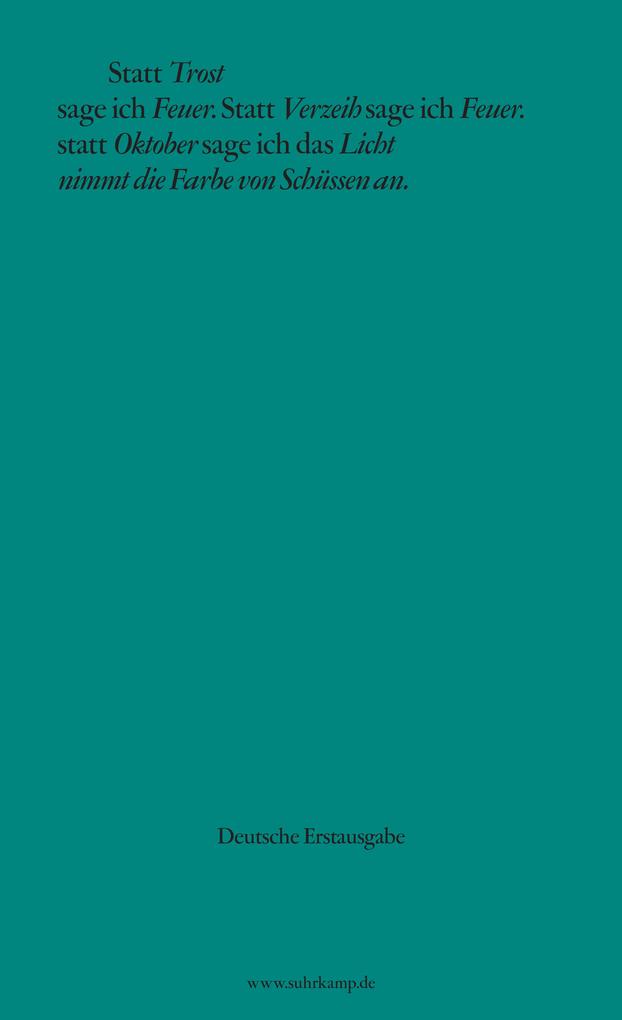 Weitere Ansicht: Sag Feuer | Selma Asoti