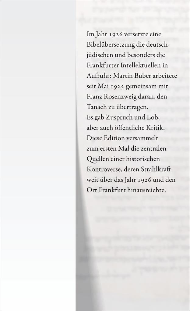 Weitere Ansicht: Die Bibelübersetzung von Buber-Rosenzweig
