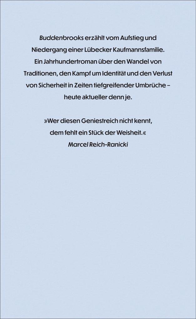 Weitere Ansicht: Buddenbrooks | Thomas Mann