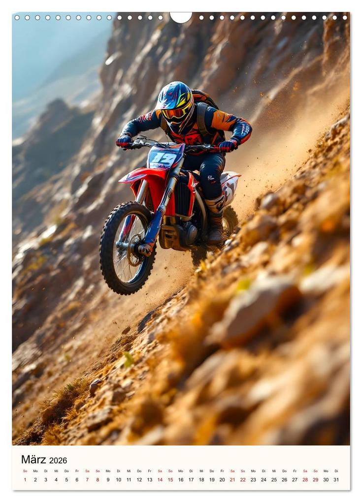 Weitere Ansicht: Kickstart the Year - Dirt, Speed und Adrenalin (Wandkalender 2026 DIN A3 hoch), CALVENDO Monatskalender | Claudia Schimmack, Calvendo