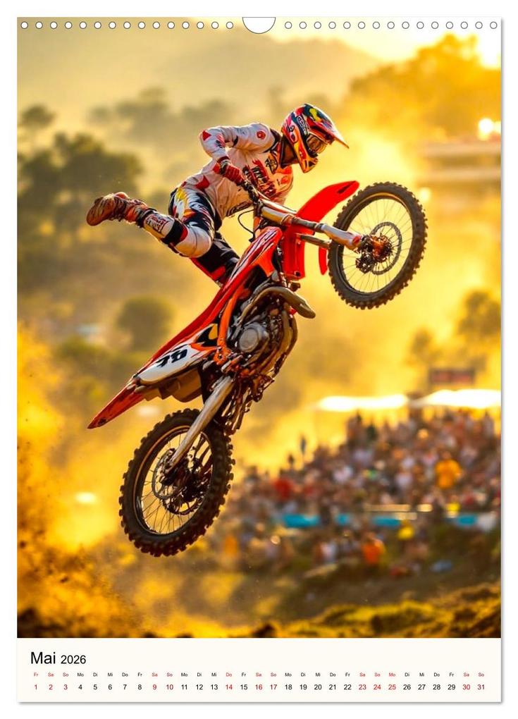 Weitere Ansicht: Kickstart the Year - Dirt, Speed und Adrenalin (Wandkalender 2026 DIN A3 hoch), CALVENDO Monatskalender | Claudia Schimmack, Calvendo