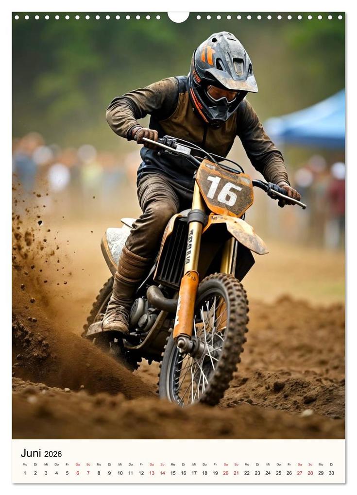 Weitere Ansicht: Kickstart the Year - Dirt, Speed und Adrenalin (Wandkalender 2026 DIN A3 hoch), CALVENDO Monatskalender | Claudia Schimmack, Calvendo