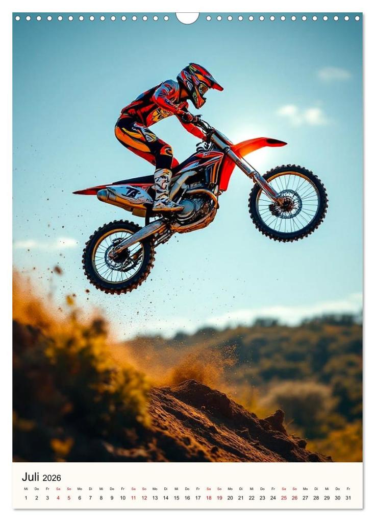 Weitere Ansicht: Kickstart the Year - Dirt, Speed und Adrenalin (Wandkalender 2026 DIN A3 hoch), CALVENDO Monatskalender | Claudia Schimmack, Calvendo