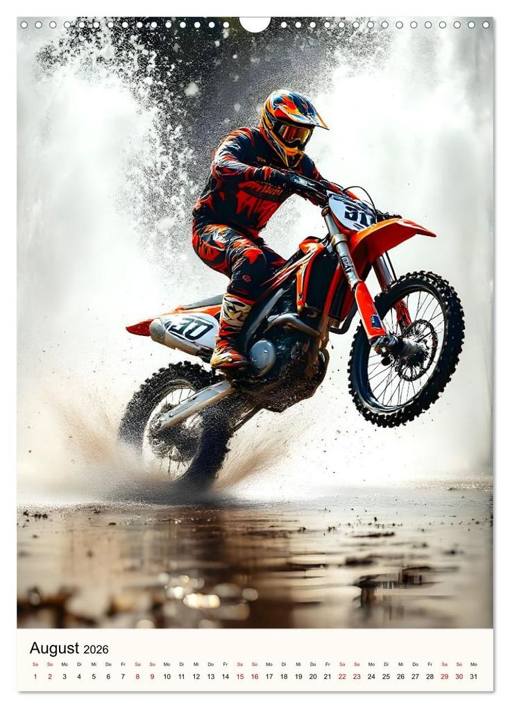 Weitere Ansicht: Kickstart the Year - Dirt, Speed und Adrenalin (Wandkalender 2026 DIN A3 hoch), CALVENDO Monatskalender | Claudia Schimmack, Calvendo