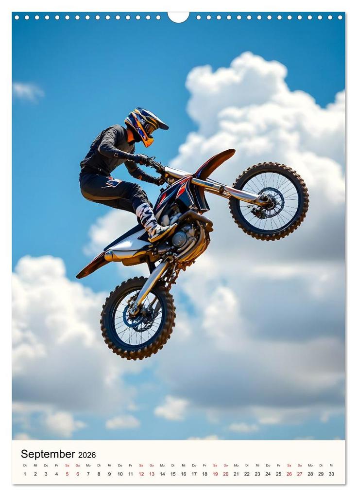 Weitere Ansicht: Kickstart the Year - Dirt, Speed und Adrenalin (Wandkalender 2026 DIN A3 hoch), CALVENDO Monatskalender | Claudia Schimmack, Calvendo