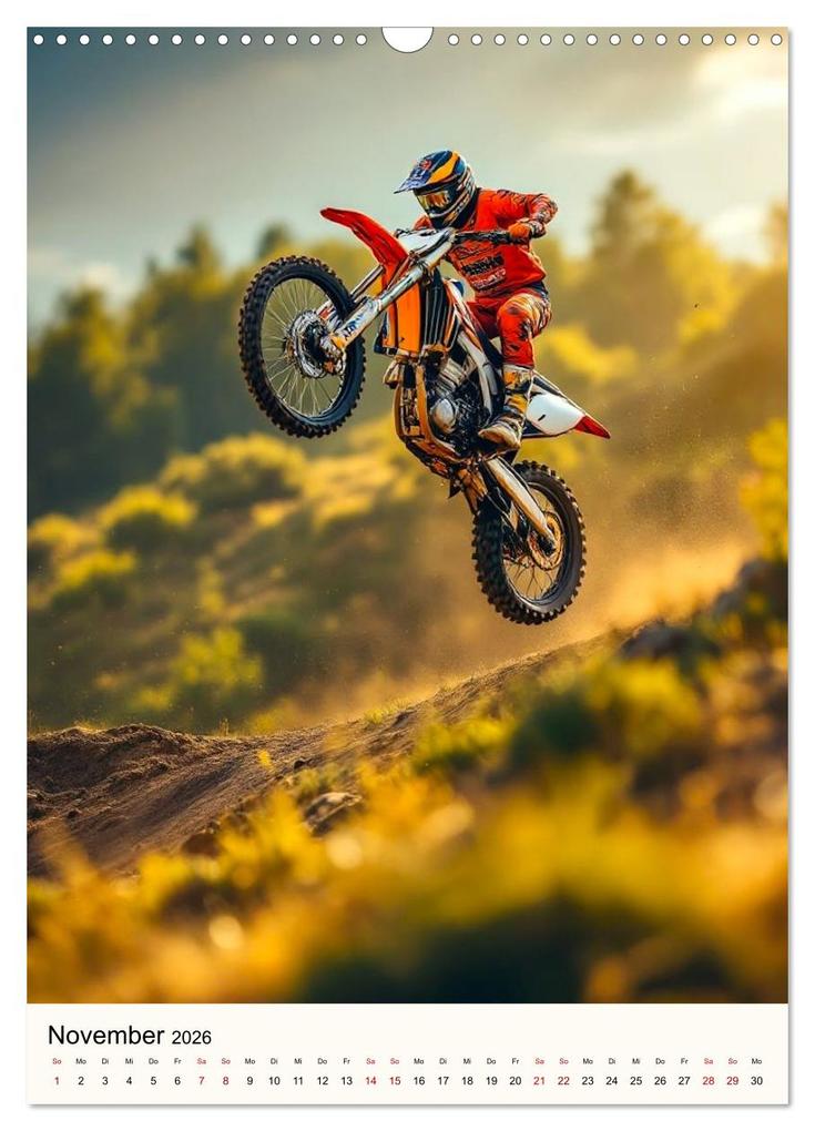 Weitere Ansicht: Kickstart the Year - Dirt, Speed und Adrenalin (Wandkalender 2026 DIN A3 hoch), CALVENDO Monatskalender | Claudia Schimmack, Calvendo