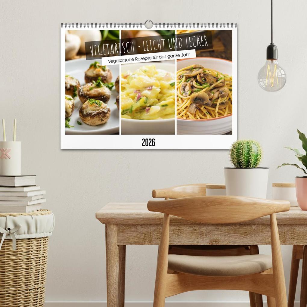Weitere Ansicht: Vegetarisch - leicht und lecker (Wandkalender 2026 DIN A3 quer), CALVENDO Monatskalender | Martin Rettenberger, Calvendo