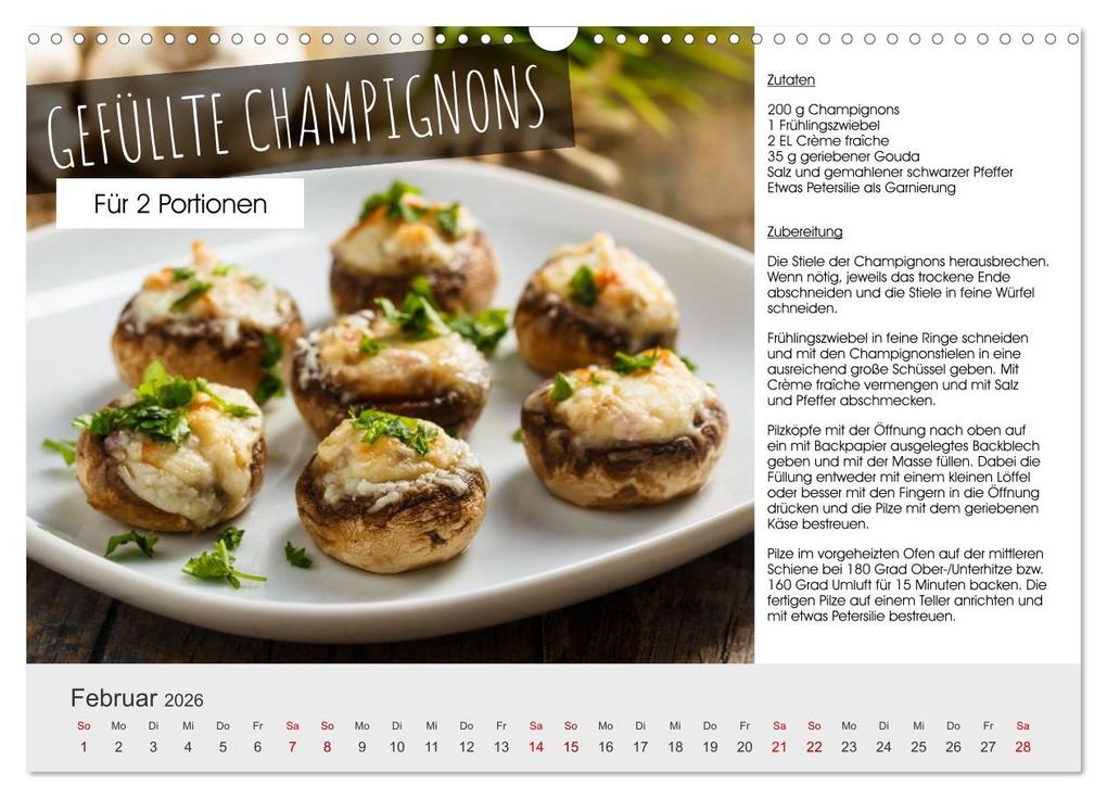 Weitere Ansicht: Vegetarisch - leicht und lecker (Wandkalender 2026 DIN A3 quer), CALVENDO Monatskalender | Martin Rettenberger, Calvendo