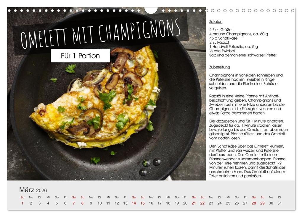 Weitere Ansicht: Vegetarisch - leicht und lecker (Wandkalender 2026 DIN A3 quer), CALVENDO Monatskalender | Martin Rettenberger, Calvendo