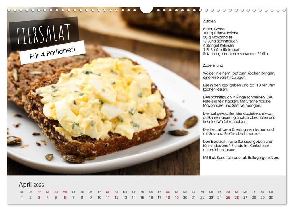 Weitere Ansicht: Vegetarisch - leicht und lecker (Wandkalender 2026 DIN A3 quer), CALVENDO Monatskalender | Martin Rettenberger, Calvendo