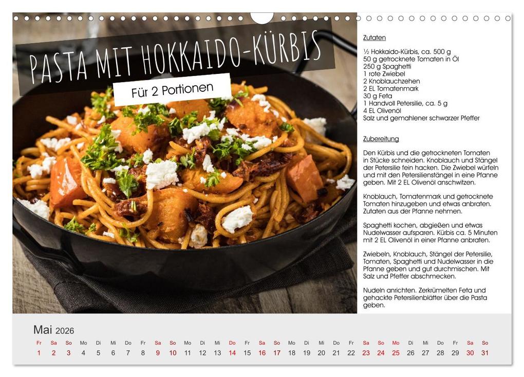 Weitere Ansicht: Vegetarisch - leicht und lecker (Wandkalender 2026 DIN A3 quer), CALVENDO Monatskalender | Martin Rettenberger, Calvendo