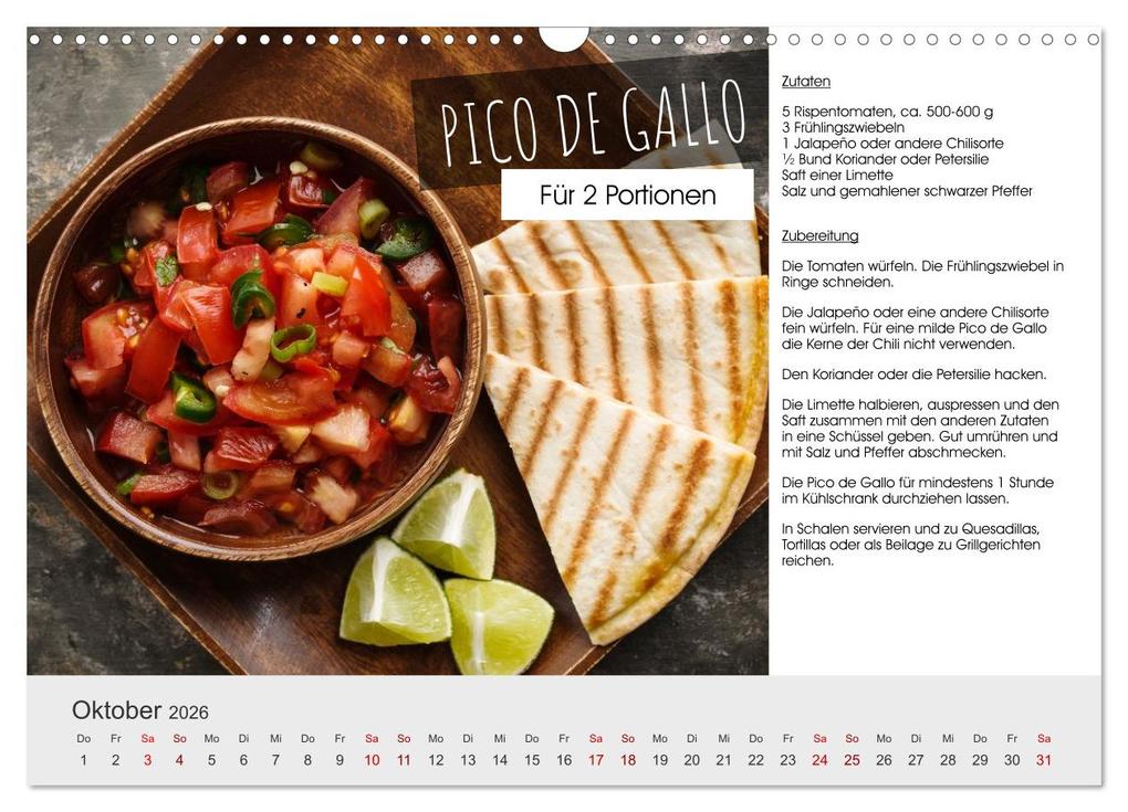 Weitere Ansicht: Vegetarisch - leicht und lecker (Wandkalender 2026 DIN A3 quer), CALVENDO Monatskalender | Martin Rettenberger, Calvendo